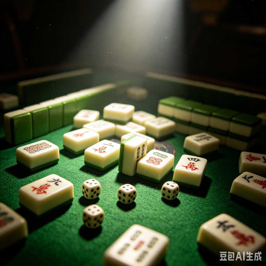 vivid color print mahjong set
